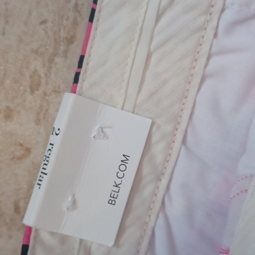 New Crown & Ivy Pink/Navy Design Print Shorts - Picture 7 of 9